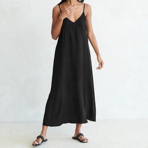 Jenni Kayne Rio Slip Dress in Black | NWT